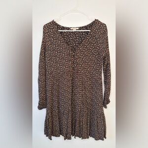Black floral American Eagle babydoll dress